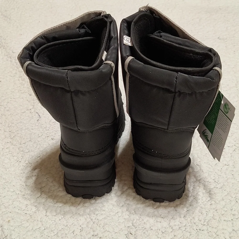 NWT Child's Gray/Black Itasca Snow Cat Winter Boots Size 13